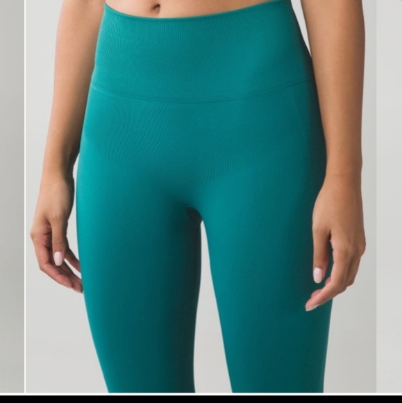 Lululemon Zoned In Tight Forage Teal - Picture 1 of 6